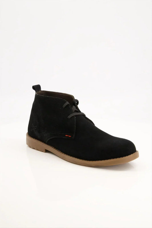 Black Suede Chukka Boots - MearsShoes