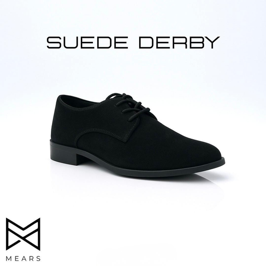 Derby Suede Black | MEARS