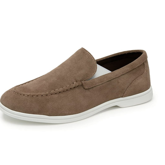 Suede Penny Loafers Fawn